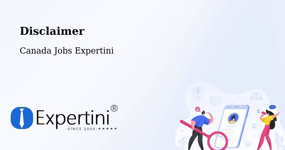 Disclaimer – Canmore - Canada Jobs Expertini